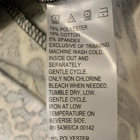 Women's Leopard Animal Print Petite PS Zip Front Jacket Top Active Stretch VTG - Picture 5 of 7